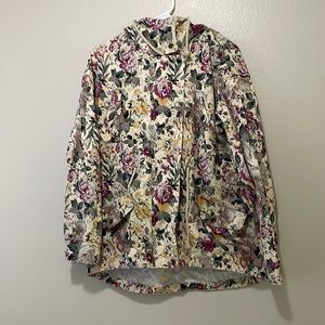 Hooded Floral Jacket 💕